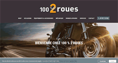Desktop Screenshot of centpourcent2roues.com