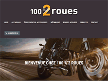 Tablet Screenshot of centpourcent2roues.com
